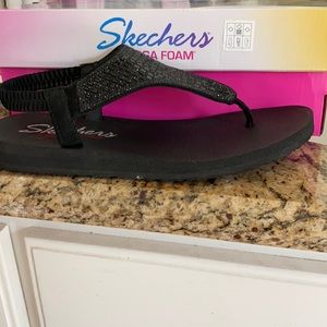 Black Skechers Sandals